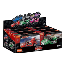 Construction Building Blocks - Cogo Racing Cars, Assorted